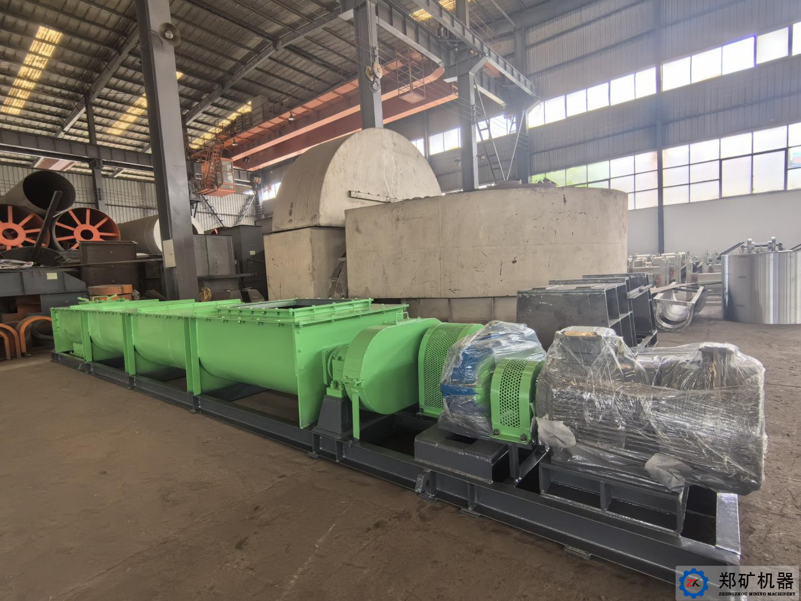 熱烈祝賀寧波ZJ400×5m雙軸攪拌機設備交貨完成！